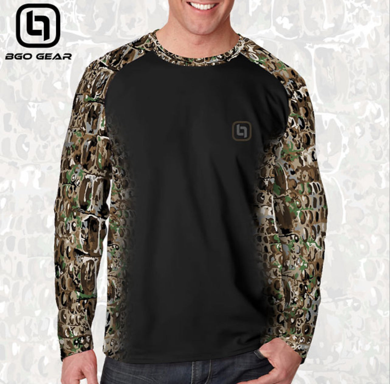 BGO Performance Black Camo Long Sleeve